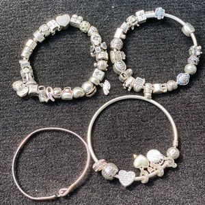 Pandora Bracelets and a Caribbean Hook Bracelet.